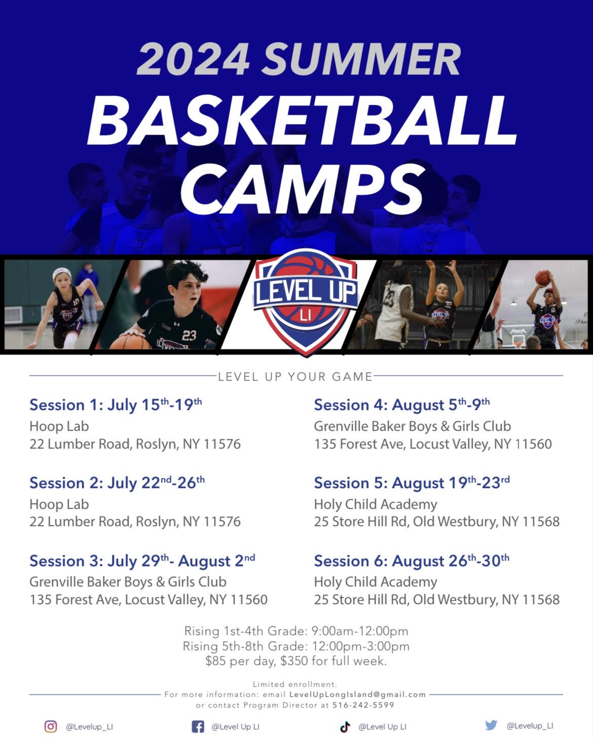 2024 Level Up Summer Camps
